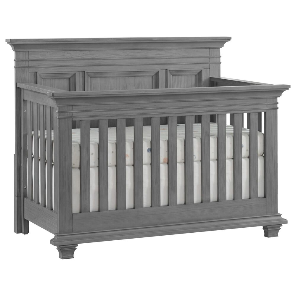 Oxford Baby Weston 2-Piece Crib and Dresser Nursery Set in Dusk Gray, , large