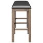 Golden Wave Furniture Benton 4-Piece Bar Set in Brown, , large