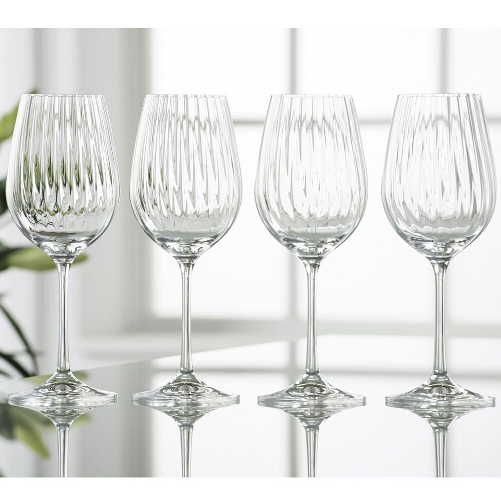 Belleek Pottery Erne Wine Glasses in Clear &#40;Set of 4&#41;, , large