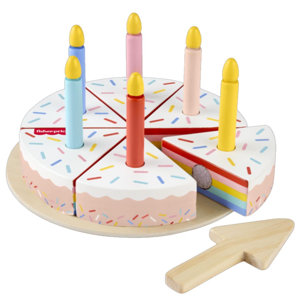 Fisher Price 14-Piece Wooden Cake Playset in Multicolor, , large