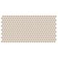 Dal-Tile Keystones Urban Putty 1" x 1" Penny Round on 10" x 22" Porcelain Mosaic Sheet, , large