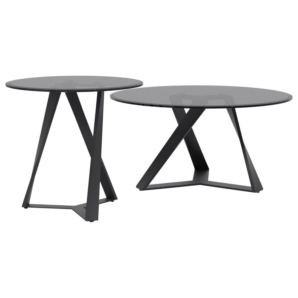 Furniture of America Homer Coffee Table in Black/Gray, , large