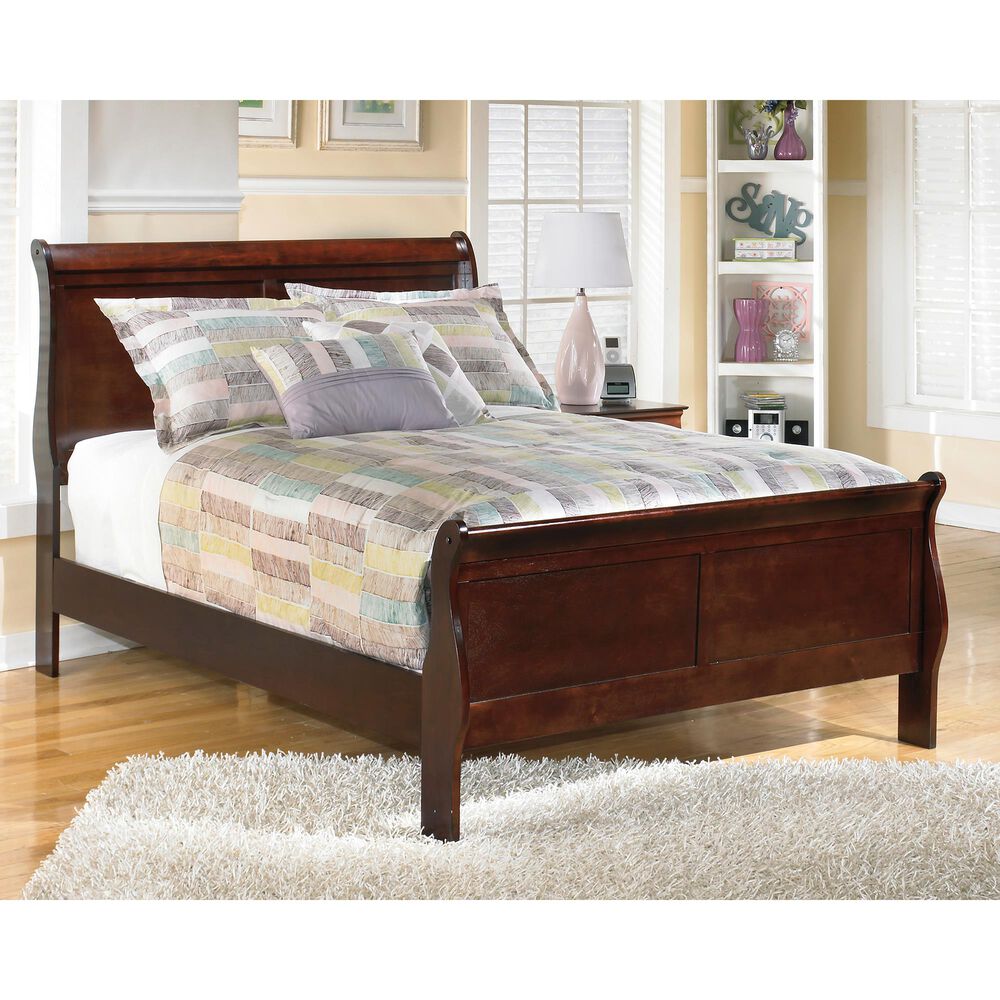 Ashley Alisdair 2-Piece Full Sleigh Bed Set in Reddish Brown, , large