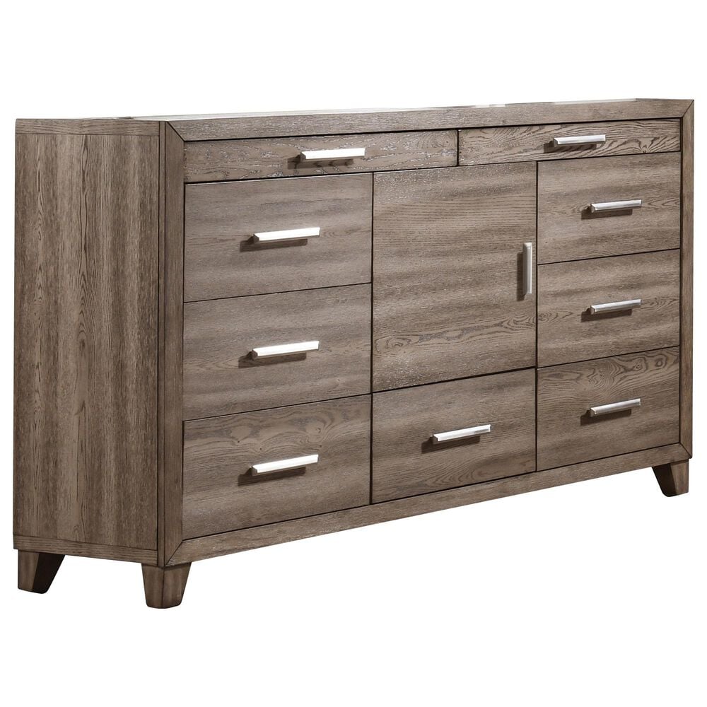 New Heritage Design Harrisburg 9-Drawer Dresser Only in Walnut, , large