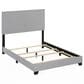 HOMLUX Pessac Full Fabric Upholstered Panel Bed Frame in Glacier, , large
