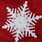 The Gerson Company 24" Collapsible Ball with Snowflake Design and LED Lights in Red, , large