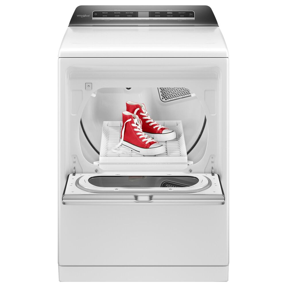 Whirlpool 7.4 Cu. Ft. Top Load Gas Dryer with Steam in White, , large