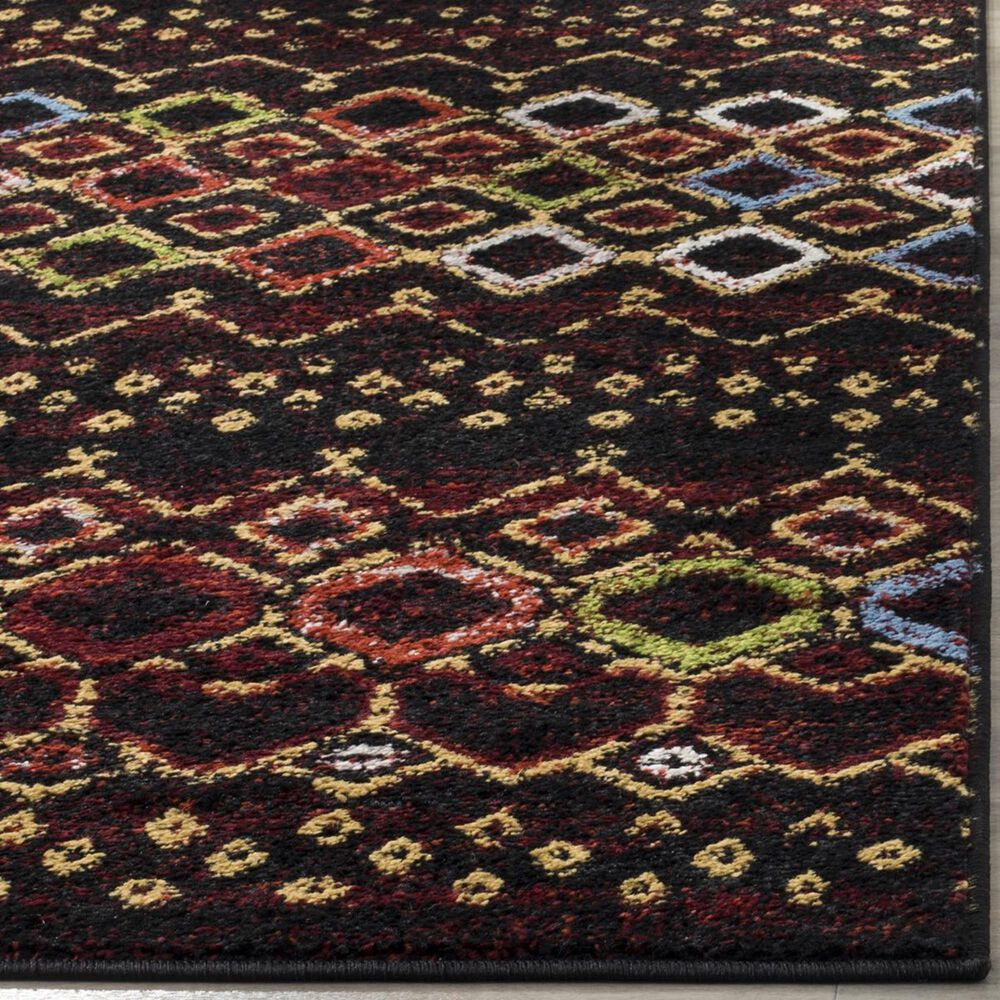 Safavieh Amsterdam AMS108P-4 4&#39; x 6&#39; Black/Multi Area Rug, , large