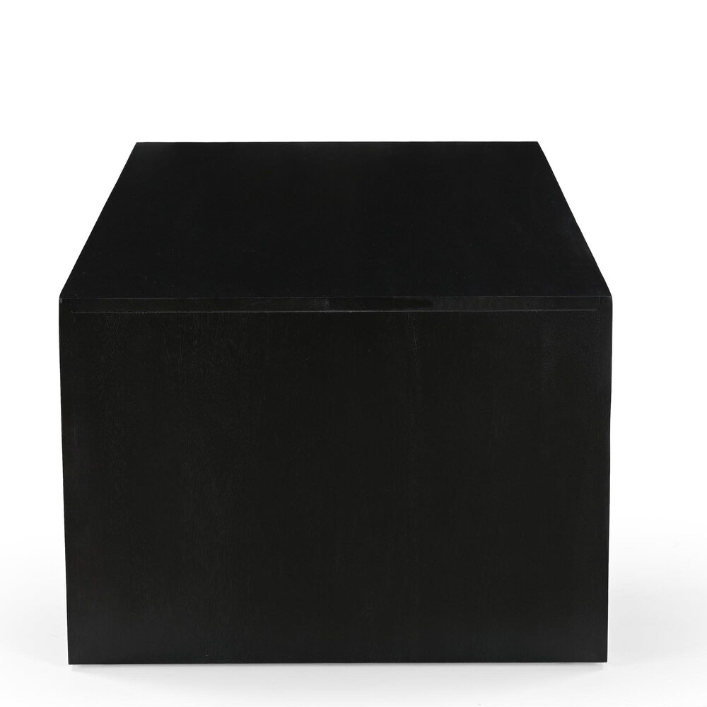 Jofran Dev 1-Shelf Coffee Table in Black, , large