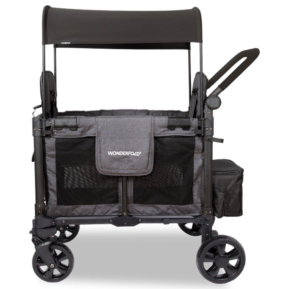 Wonderfold Elite Pro 2-Seater Stroller Wagon in Charcoal Gray, , large