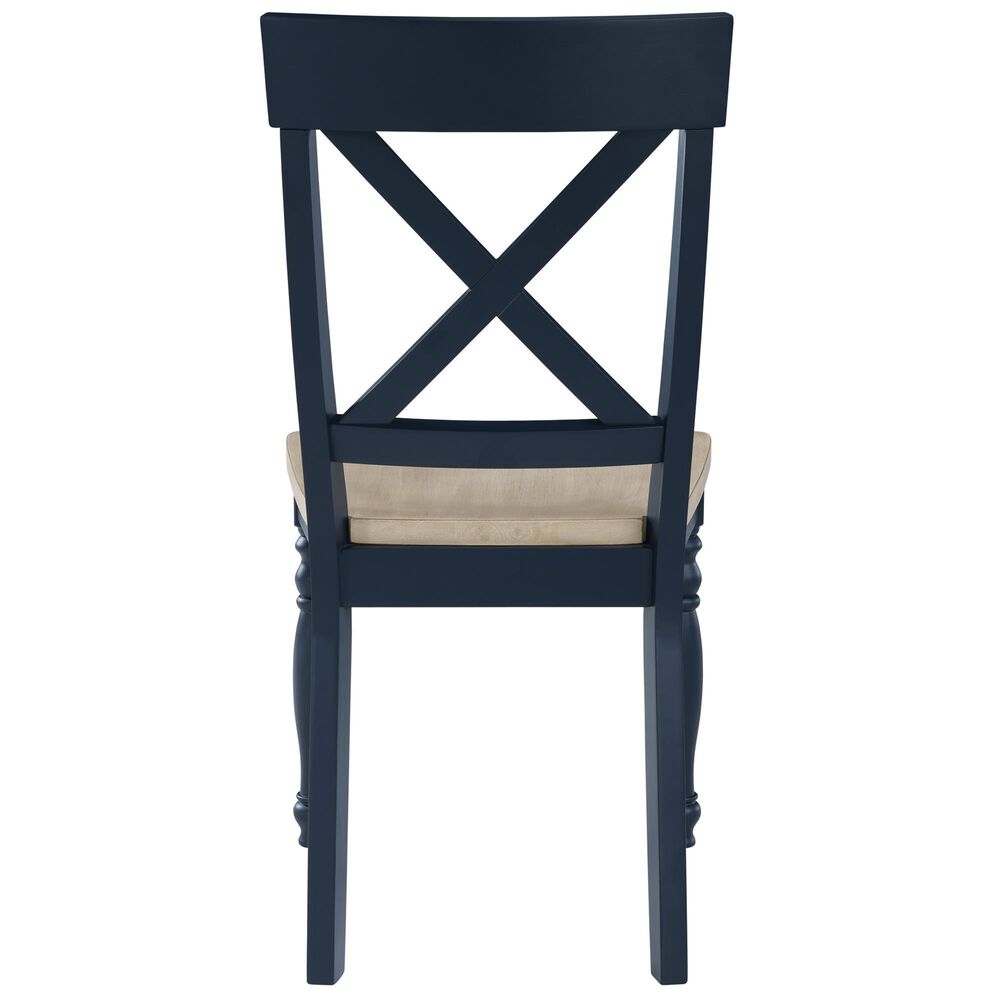 Steve Silver Darcy Dining Side Chair in Blue, , large