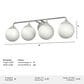 Hunter Hepburn 4-Light Vanity in Brushed Nickel, , large