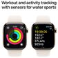 Apple Watch Series 10 GPS + Cellular 42mm Gold Titanium Case with Starlight Sport Band - M/L, , large