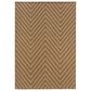 Oriental Weavers Karavia Brown 6"7" x 9"6" Outdoor Area Rug, , large