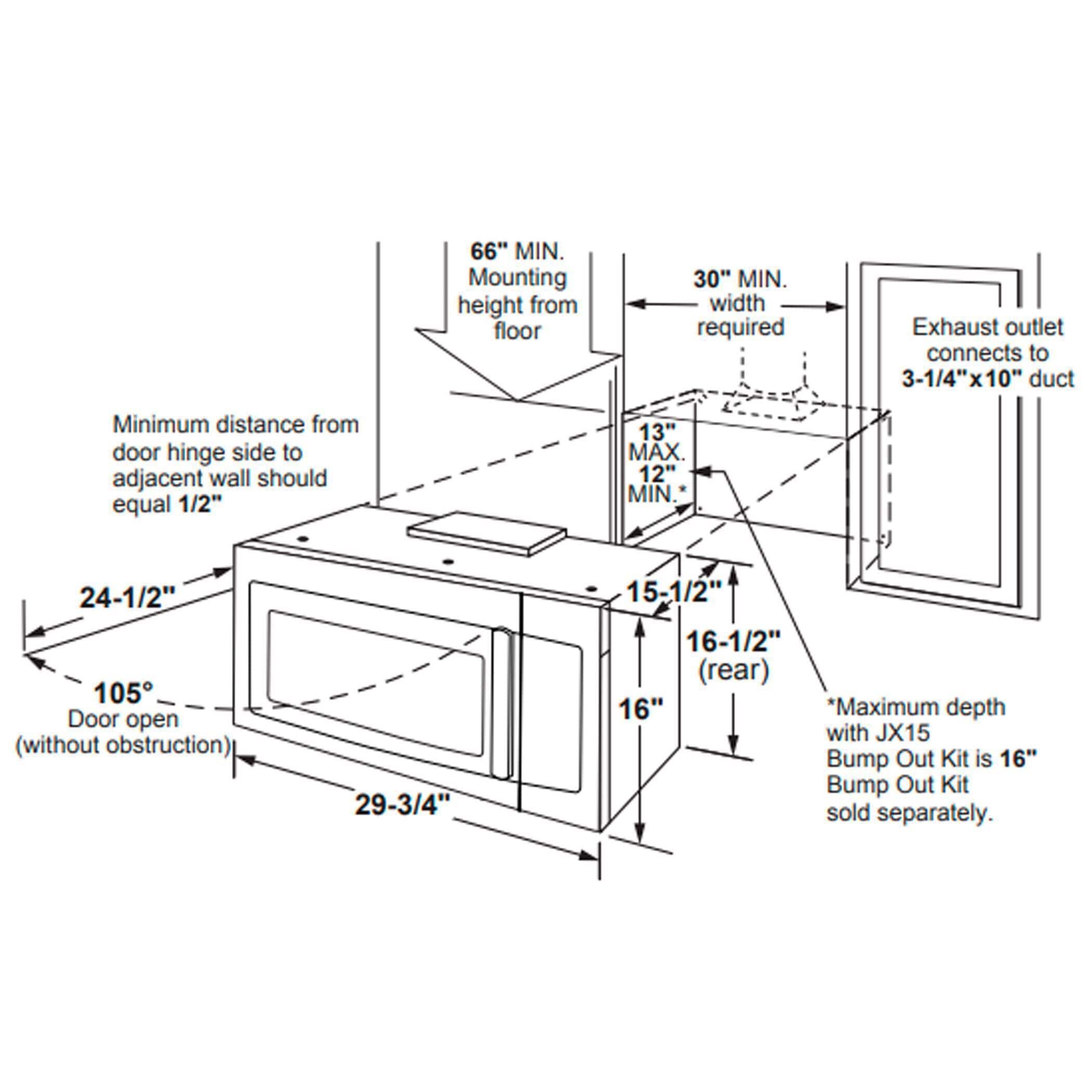 Ge bump out kit best sale