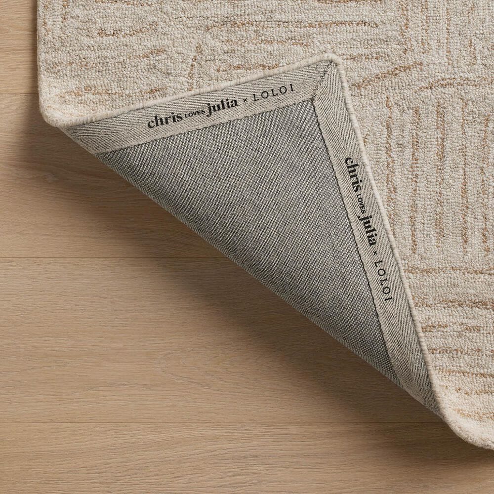 Chris Loves Julia x Loloi Polly 3&#39;6&quot; x 5&#39;6&quot; Smoke and Sand Area Rug, , large
