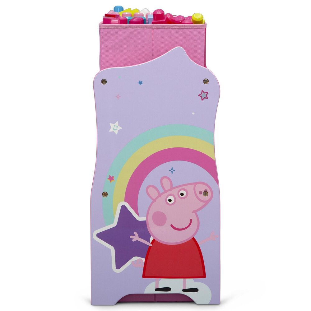 Delta Children Peppa Pig 6-Bin Design and Store Toy Organizer in Pink, , large