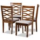 Baxton Studio Elijah Side Chair in Walnut Brown (Set of 4), , large