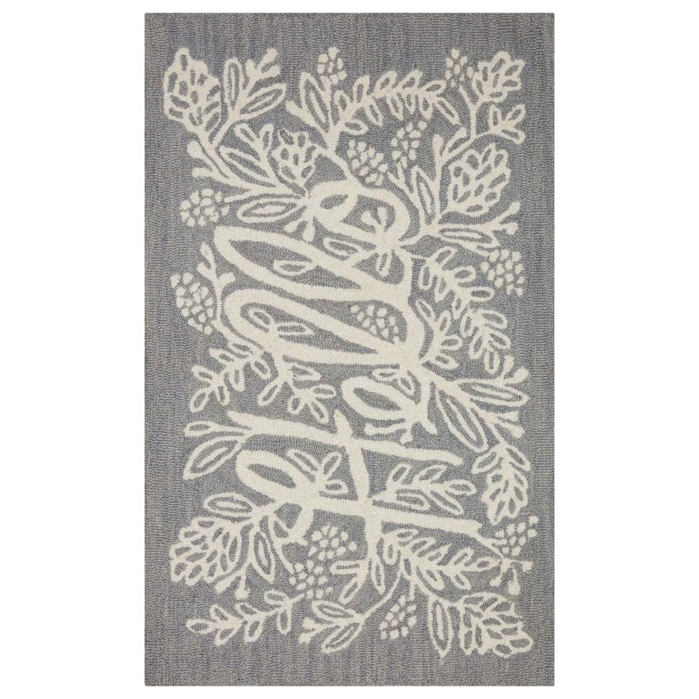 Rifle Paper Co. x Loloi Minnie Min-04 2"3" x 3"9" Grey Area Rug, , large