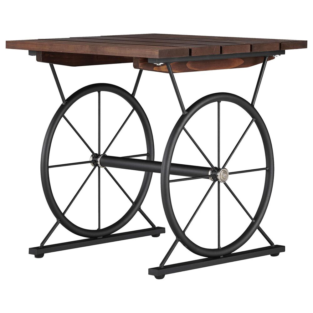 Furniture of America Cameron End Table in Toasted Barnwood, , large