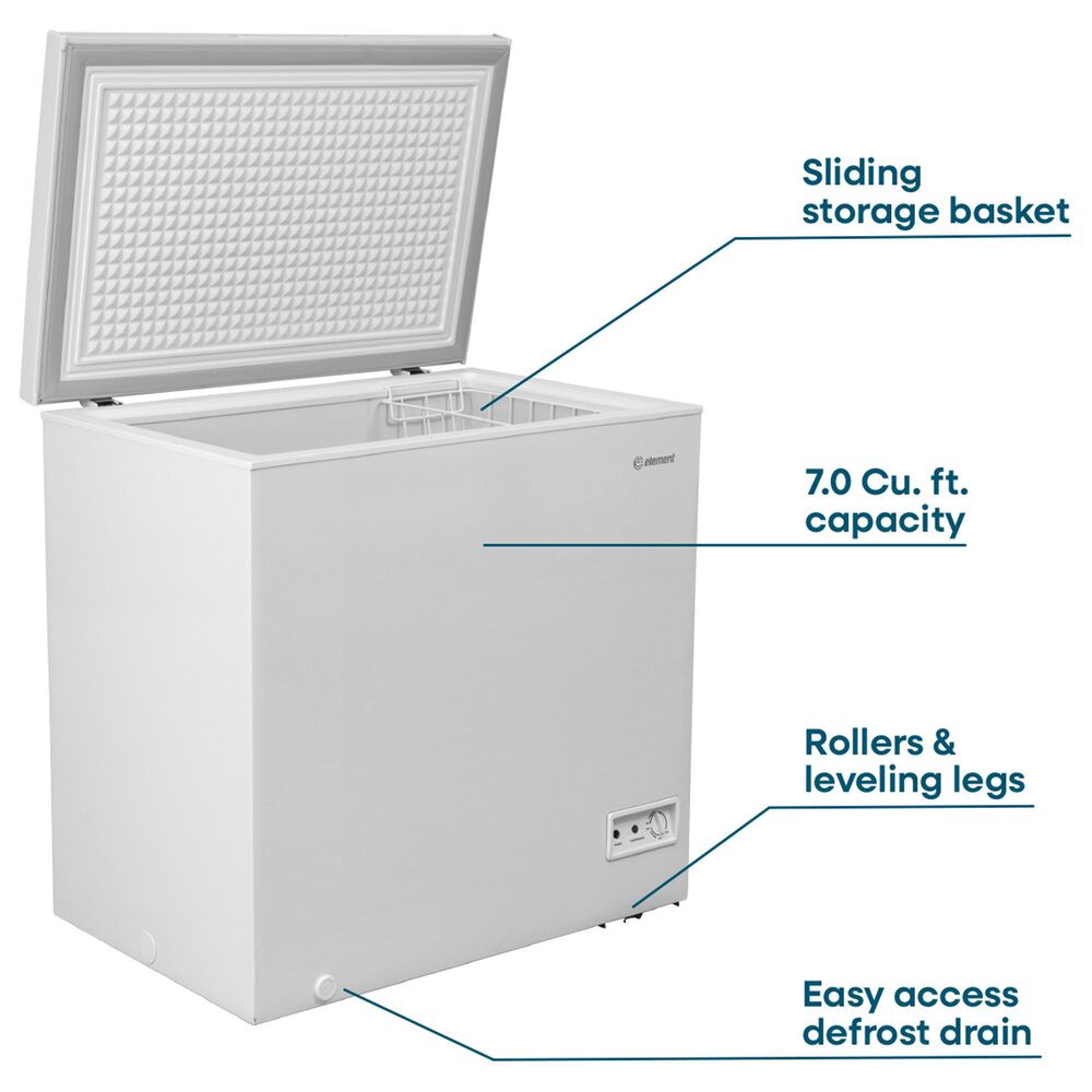 Element 7 Cu. Ft. Chest Freezer in White, , large