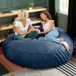 Jaxx 6" Cocoon Large Bean Bag Chair in Navy, , large