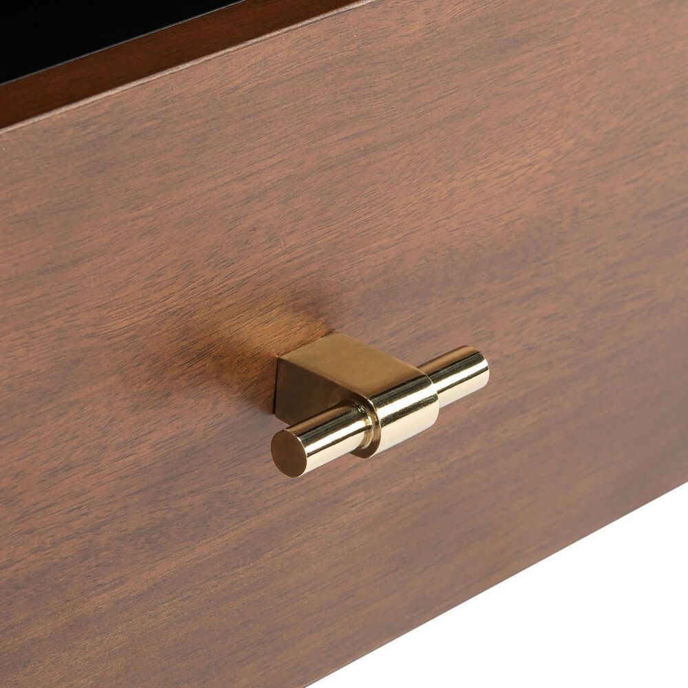Safavieh Genevieve 54&quot; Media Stand in Black and Walnut, , large