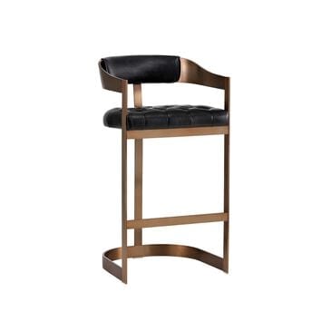 Club Collection By Sunpan Beaumont Bar Stool in Cantina Black, , large