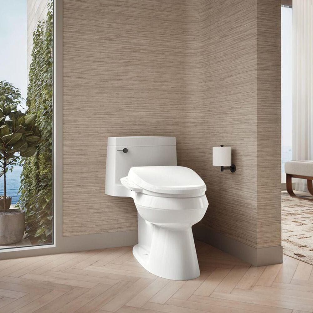 Kohler PureWash E590 Elongated Bidet Toilet Seat in White, , large