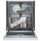 Bosch 100 Series 24"" Built-In Recessed Handle Dishwasher with Digital Control in White, , large