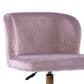 Impressions Vanity Rylee Swivel Vanity Chair with Pink Cushion in Antique Gold, , large