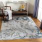 Surya Brunswick Dusty Sage, Taupe, Light Gray, White, Pale Blue, Olive, Teal, Light Sage and Navy 5" x 7"5" Area Rug, , large