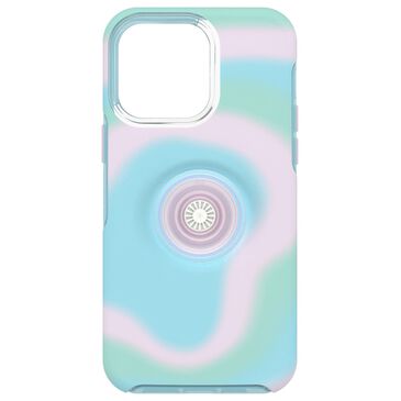 OtterBox Pop Symmetry Clear Case with PopGrip for Apple iPhone 14 Pro Max in Glowing Aura, , large