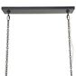 Four Hands Adeline 52" Rectangular Chandelier in Amber Glass and Antiqued Iron, , large