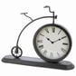 Maple and Jade Bike Vintage Decorative Table Clock in Weathered Black and White, , large