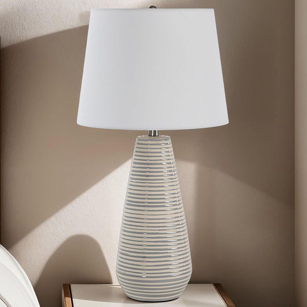 Renwil Pera Table Lamp in Gray and Ivory, , large