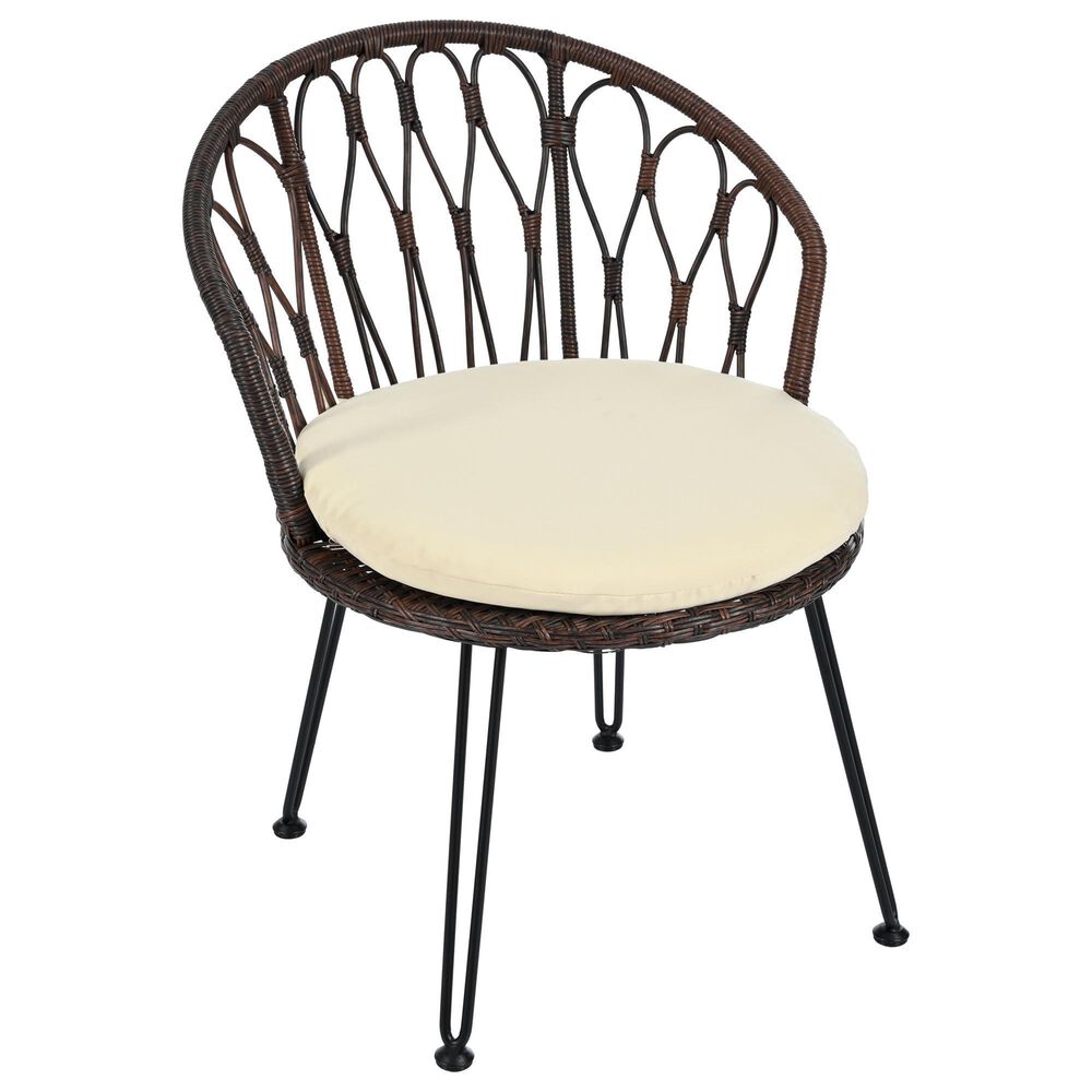 Hearth and Haven 3-Piece Patio Conversation Set in Beige, , large