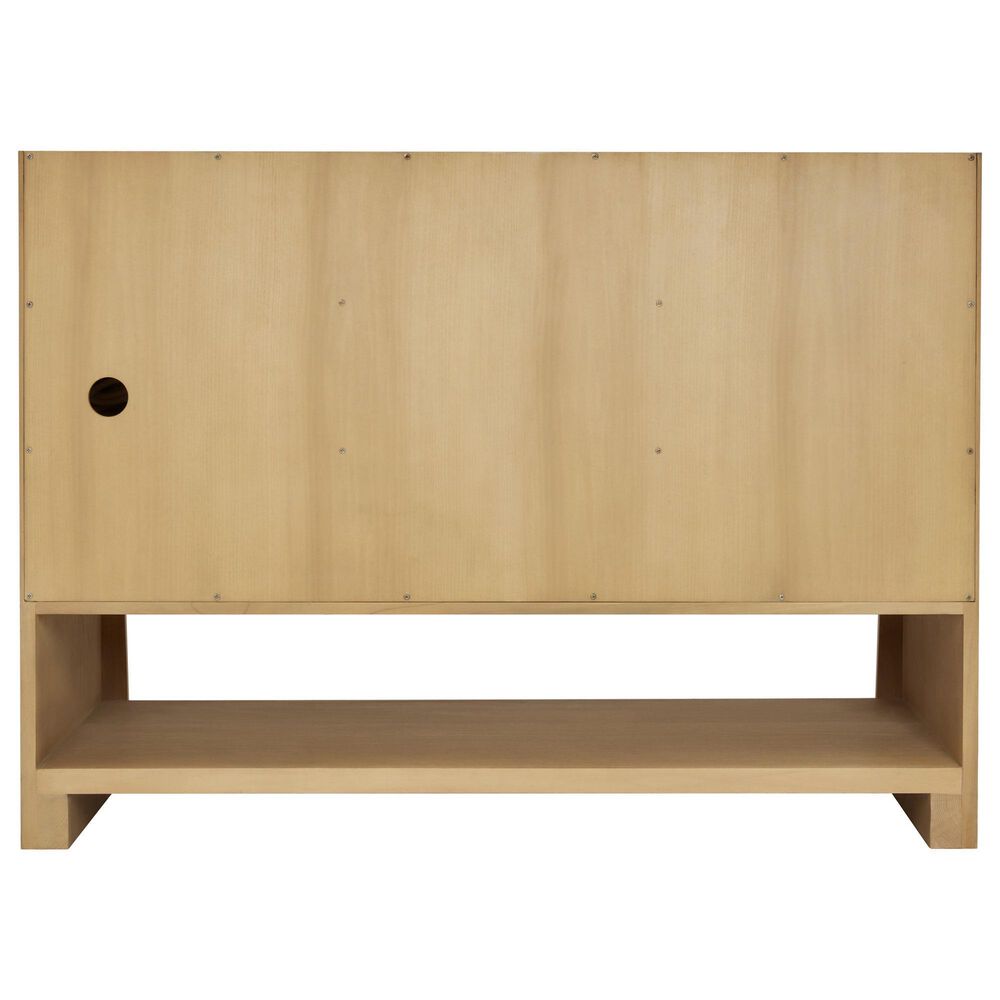 James Martin Vanities Solene 48" Single Bathroom Vanity in Seaside Oak with 3 cm Parisien Bleu Quartz Top, Rectangular Sink and FreePower Wireless Charger, , large