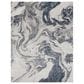 Surya Tibetan 7"10" x 10"2" Dark Blue, Denim, Charcoal, Light Gray and White Area Rug, , large