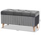 Baxton Studio Hanley Storage Ottoman in Grey, , large