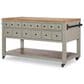 Legacy Classic Furn Direct Shp Vintage Market Kitchen Island in Barnwood Oak and Northern Moss, , large