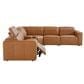 Bassett Airy 6-Piece Leather Power Reclining Sectional in Antelope, , large