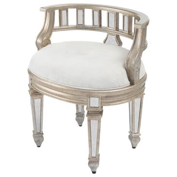 Butler Rebecca Vanity Stool in Silver, , large
