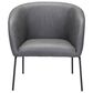 Zuo Modern Quinten Accent Chair in Vintage Gray and Gold, , large