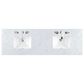 James Martin Vanities Brittany 72" Double Bathroom Vanity in Urban Gray with 3 cm Carrara White Marble Top and Rectangle Sinks, , large