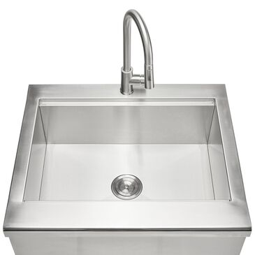 Coyote Outdoor 30" Built-In Outdoor Farmhouse Sink in Stainless Steel, , large
