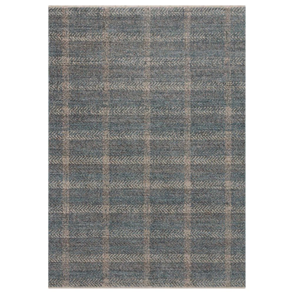 Angela Rose Ember 2"3" x 3"10" Blue and Beige Area Rug, , large