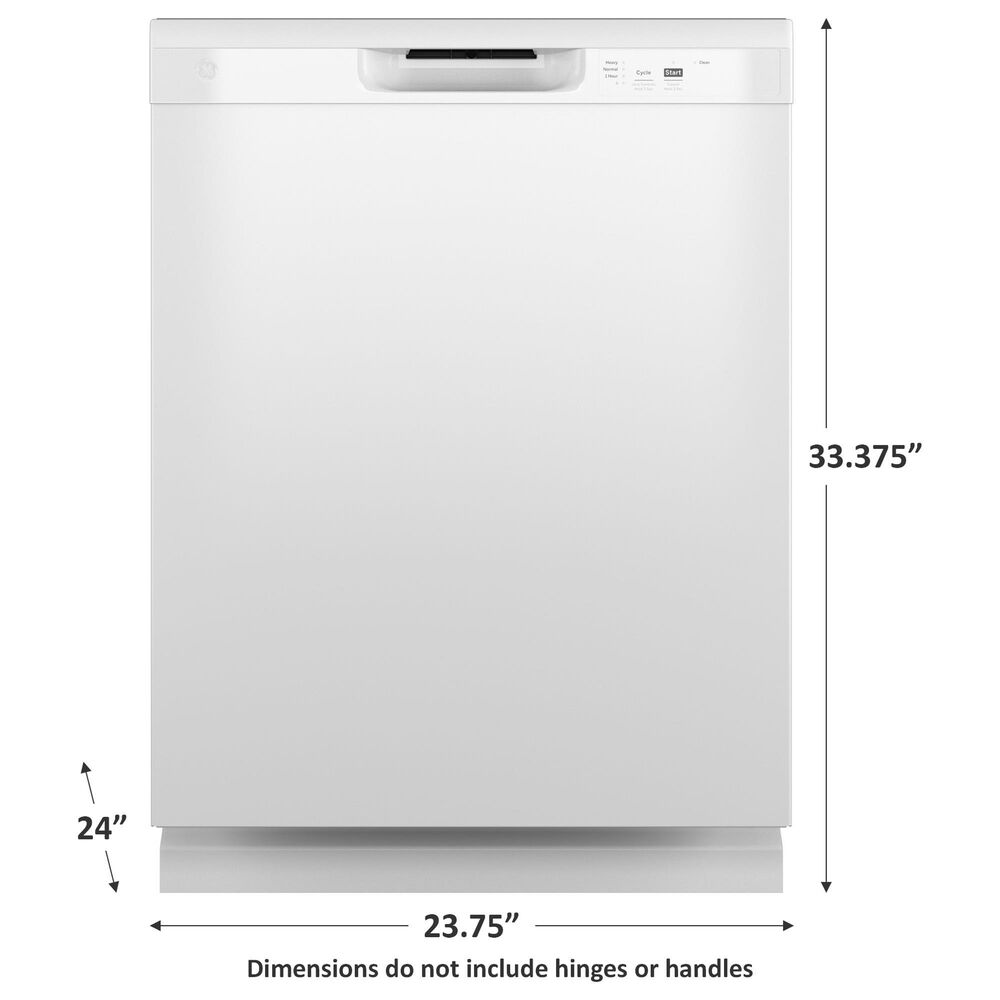 GE Appliances 24&quot; Electronic Touch Built-In Dishwasher in White, , large
