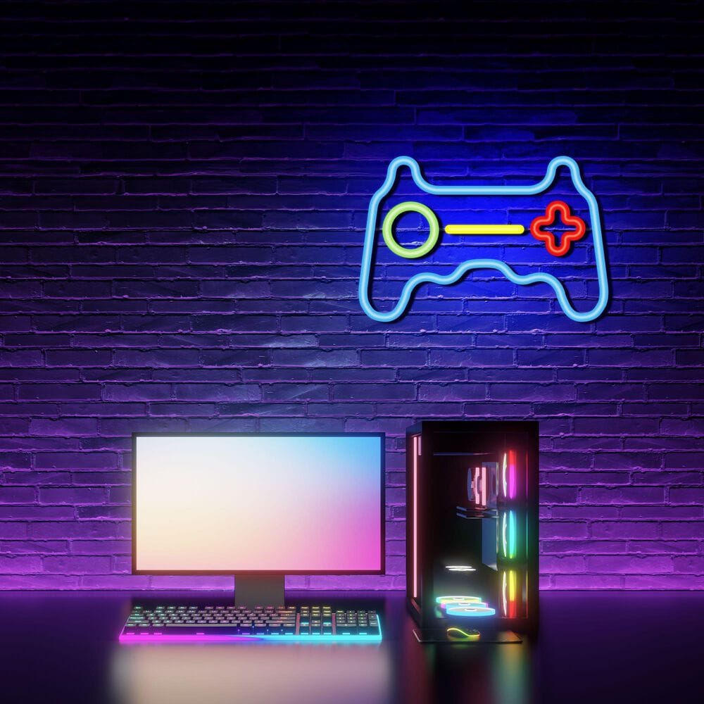 InnoVibe Gaming Grip Neon Sign in Multicolor, , large