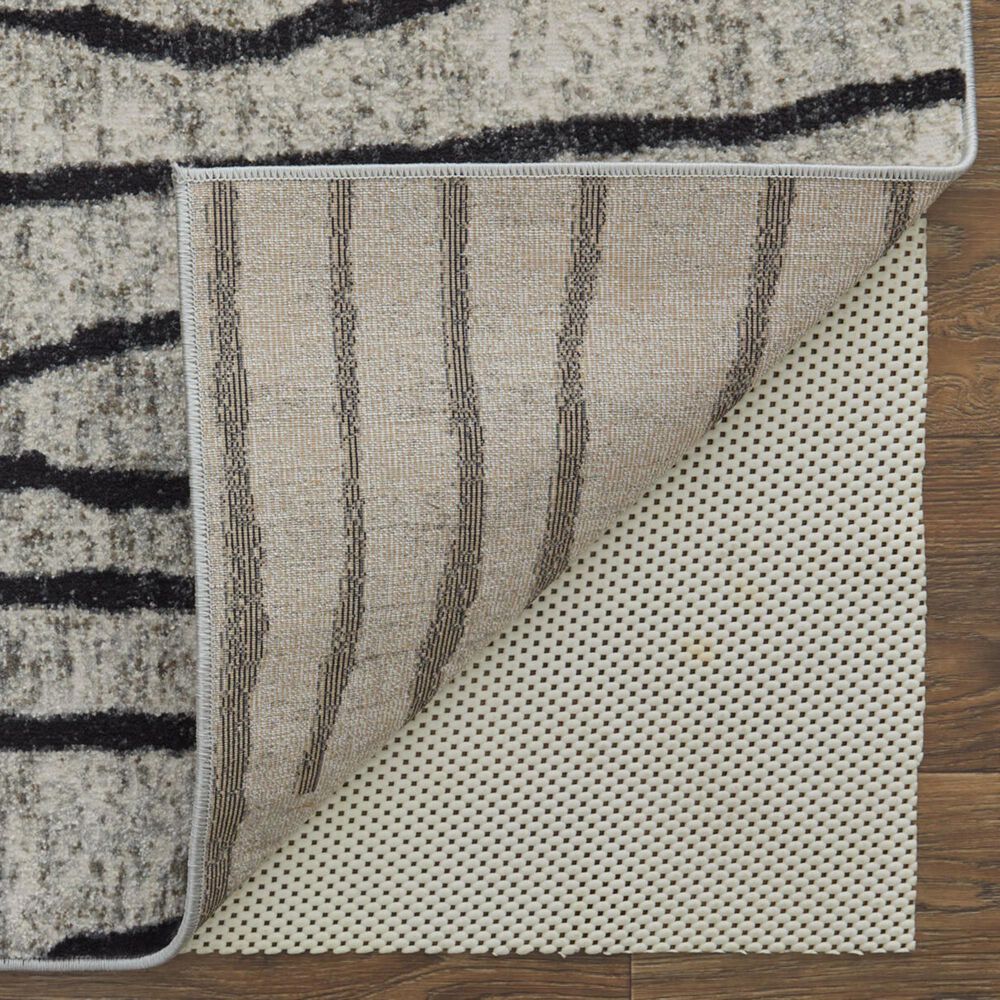 Feizy Kano 39LIF 6&#39;7&quot; x 9&#39;6&quot; Ivory and Charcoal Area Rug, , large